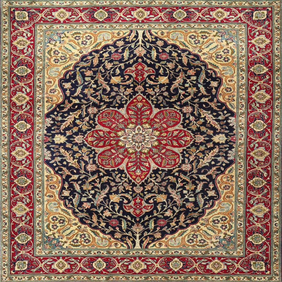 Ahgly Company Indoor Square Traditional Area Rugs, 7' Square