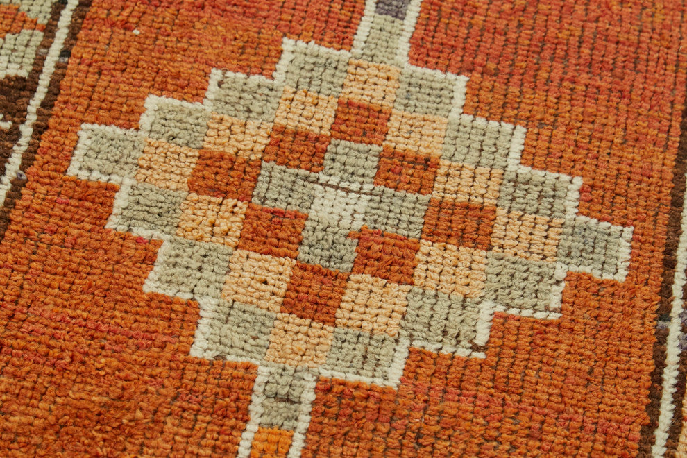 Rug N Carpet - Hand-knotted Anatolian 3' 1" x 11' 6" Rustic Runner Rug