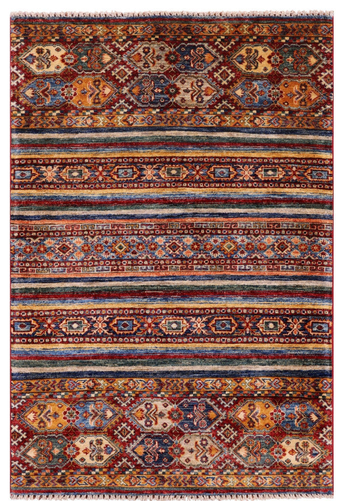 Khorjin Super Kazak Handmade Rug 3' 5" X 5' 0" Q5403