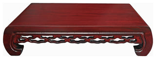 Rectangular Oriental Stand for Porcelains (10" L x 5.5" W x 2.5" H)