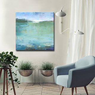Watery' Ready2HangArt Canvas by Leslie Owens, 12"x12"
