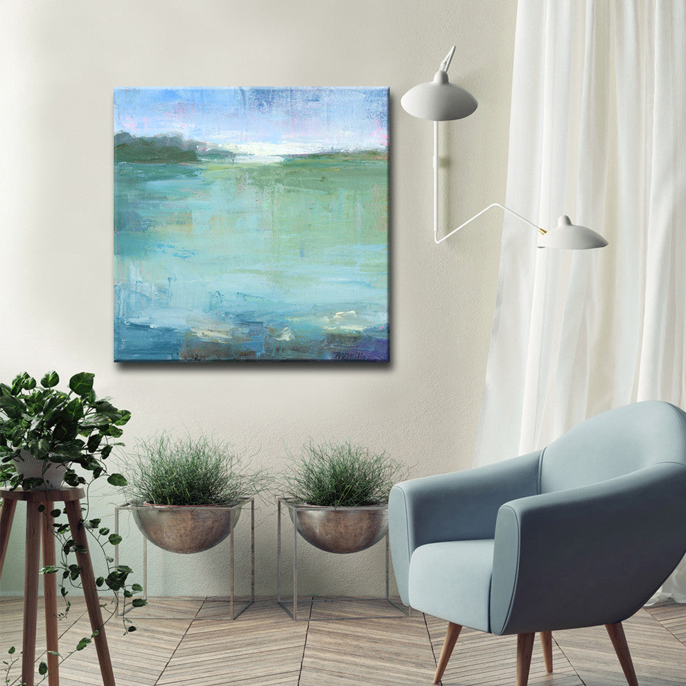 Watery' Ready2HangArt Canvas by Leslie Owens, 12"x12"
