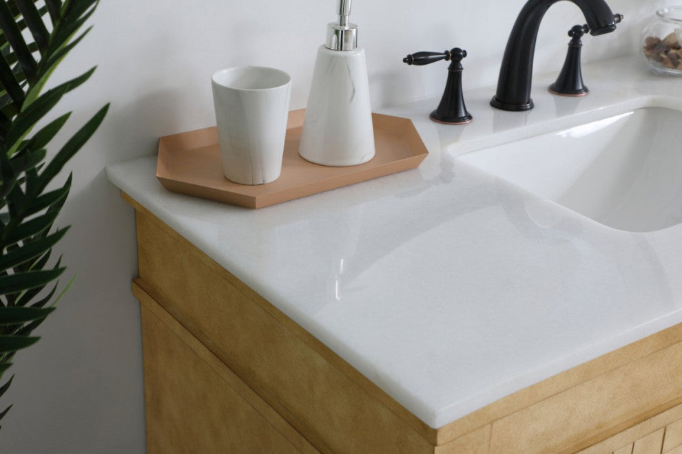 Lewis 42" Single Bathroom Vanity, Antique Beige