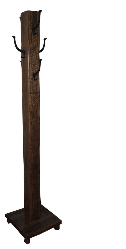 Distressed Oak Hall Tree