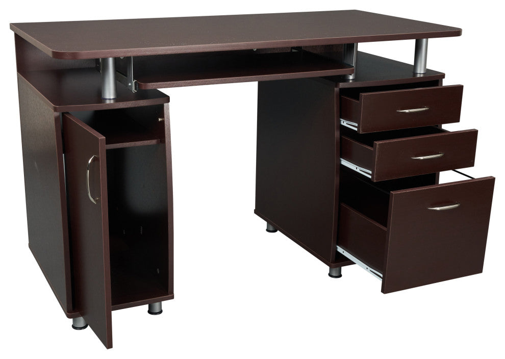 Techni Mobili Chocolate Computer Desk