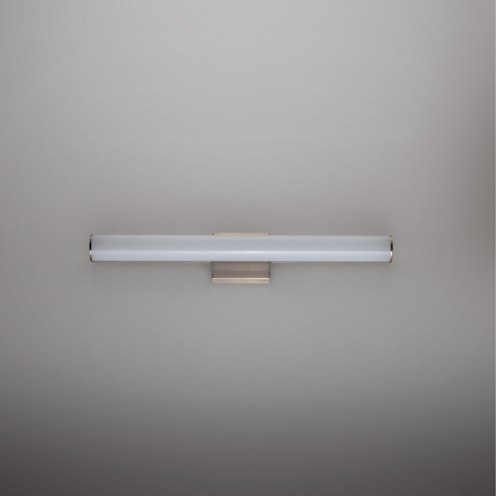 Maxim 52100 Rail 18" Tubular LED Bath Bar - Compliant - Satin Nickel