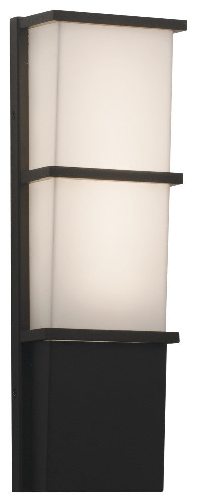 Lasalle LED Outdoor Sconce, 17", Textured Bronze