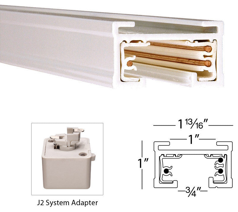 WAC Lighting J2 Track Connectors, White, Flexible Connector