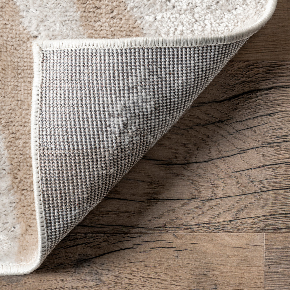 Nuloom Shandra Abstract Sky Area Rug, Blush 8'10"x12'