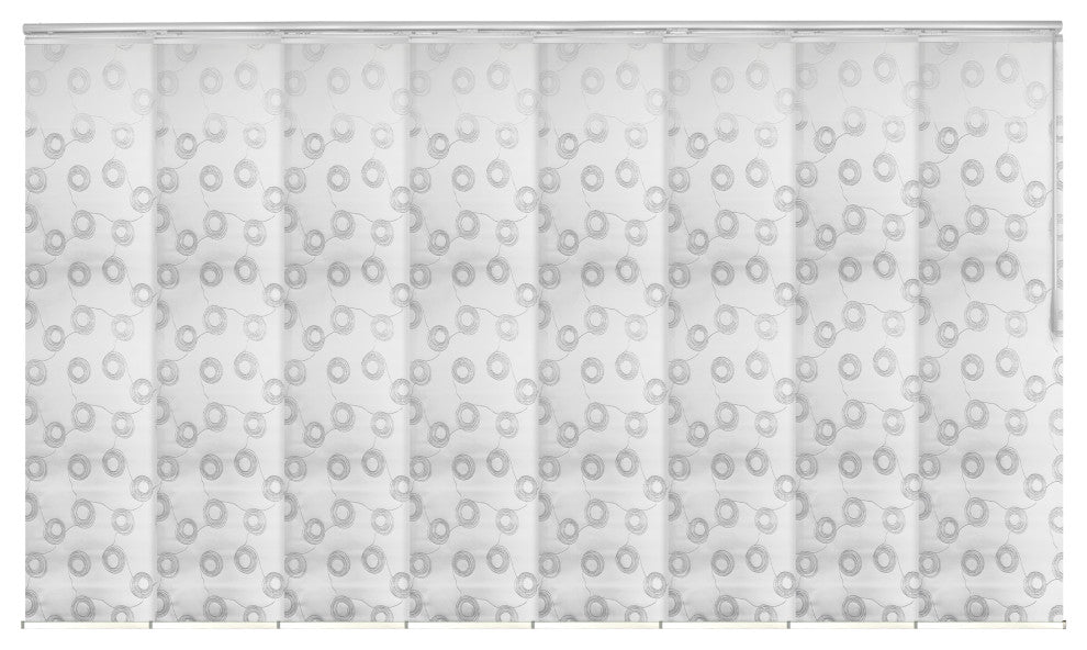 Salma 8-Panel Track Extendable Vertical Blinds 130-175"W