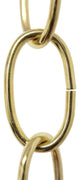 RCH Hardware Steel Standard Link Chandelier Chain, 65 Reel, Polished Brass, U38