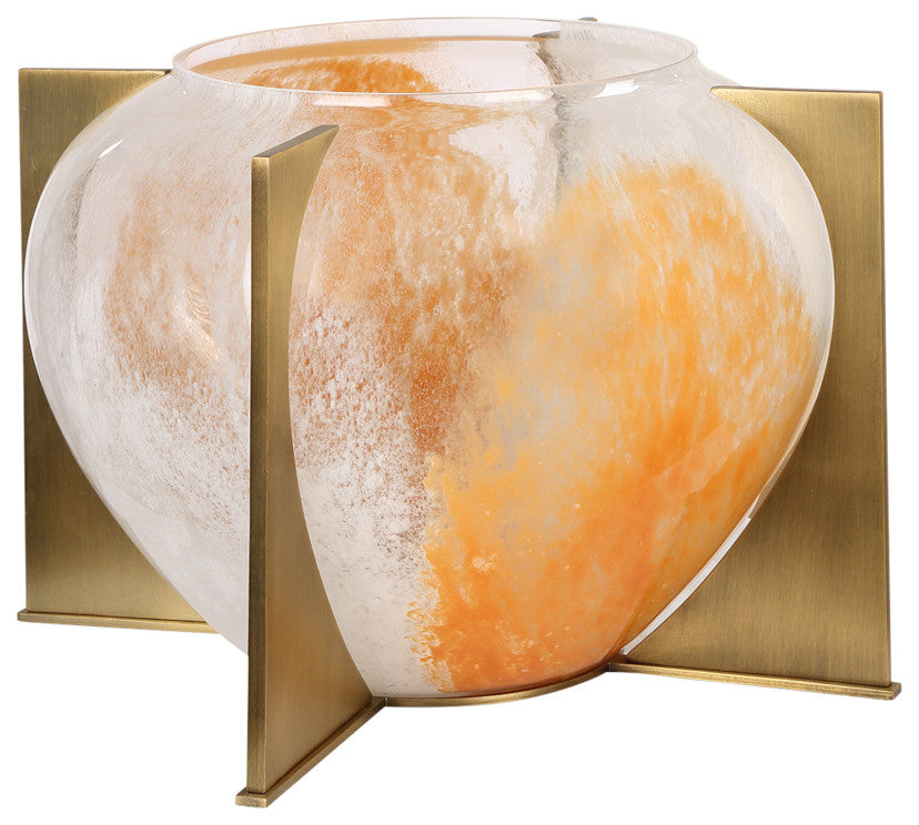 Uttermost Amber Swirl Vase