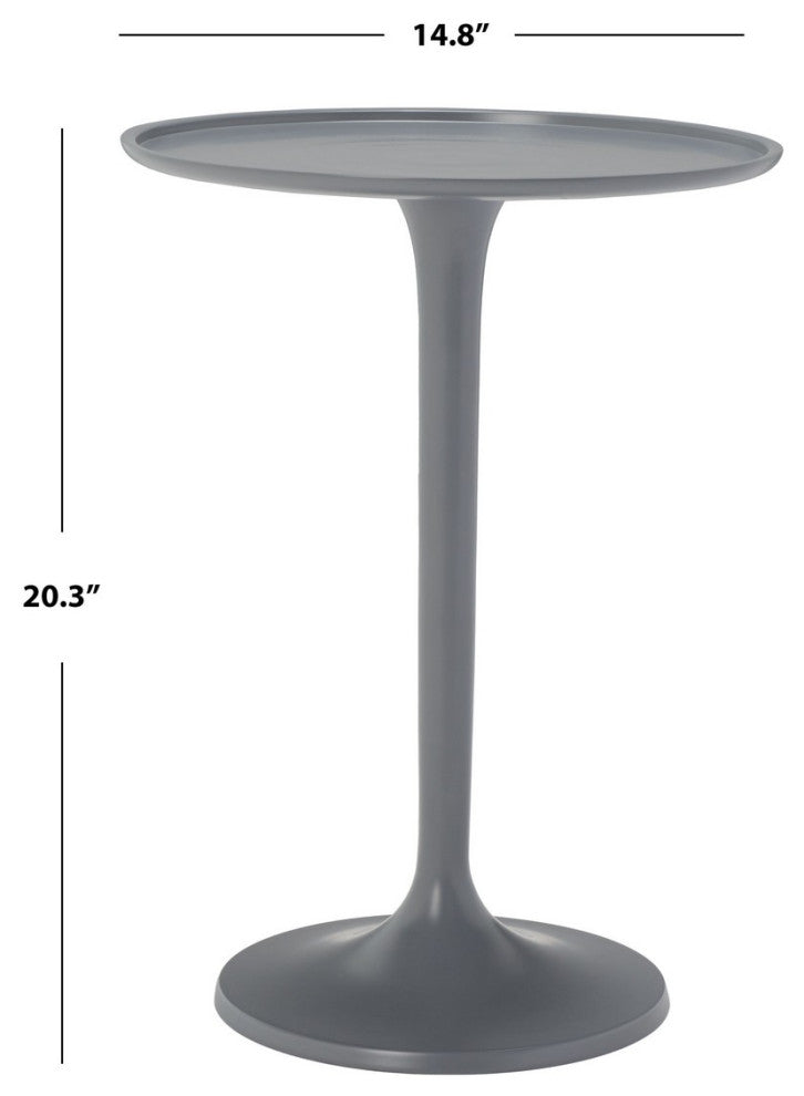 Safavieh Platina Table, Dark Grey