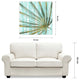 "Beach Frond in Gold" Glass Wall Art Free Floating Tempered Glass Print Set of 2