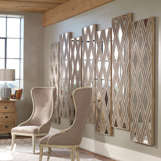 Uttermost - 04116 - Wall Mirror - Tahira - Ivory And Chestnut Gray