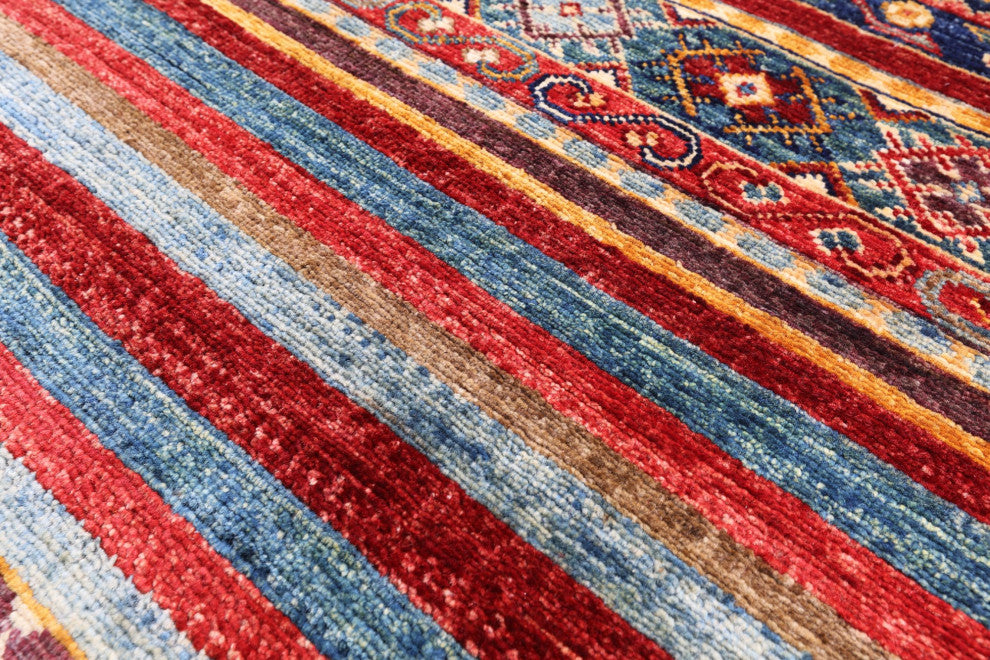 Handmade Super Kazak Khorjin Wool Rug 3' 4" X 4' 11" Q10993