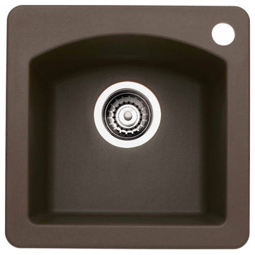Blanco 440205 Diamond 15" Drop-In or Undermount Single Basin - Cafe Brown