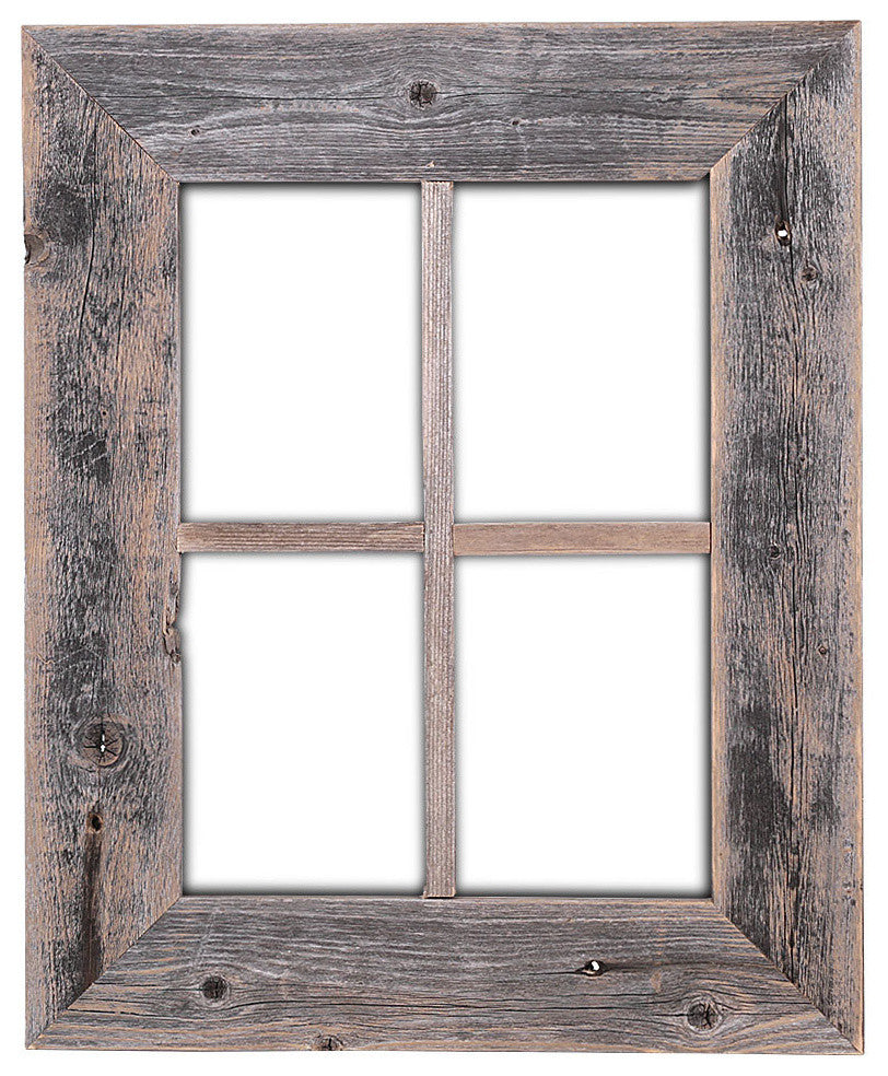 Pastoral Old Rustic Barn Wood Window Frame