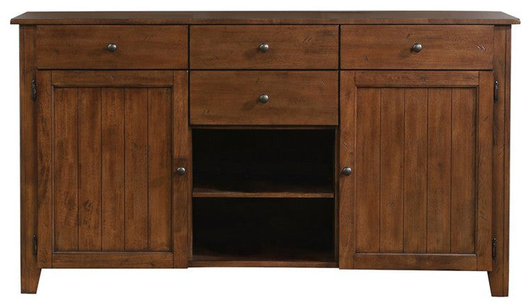 Sunset Trading Simply Brook Sideboard Server, Amish Brown