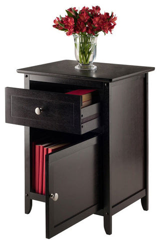 Eugene Accent Table, Nightstand, Espresso