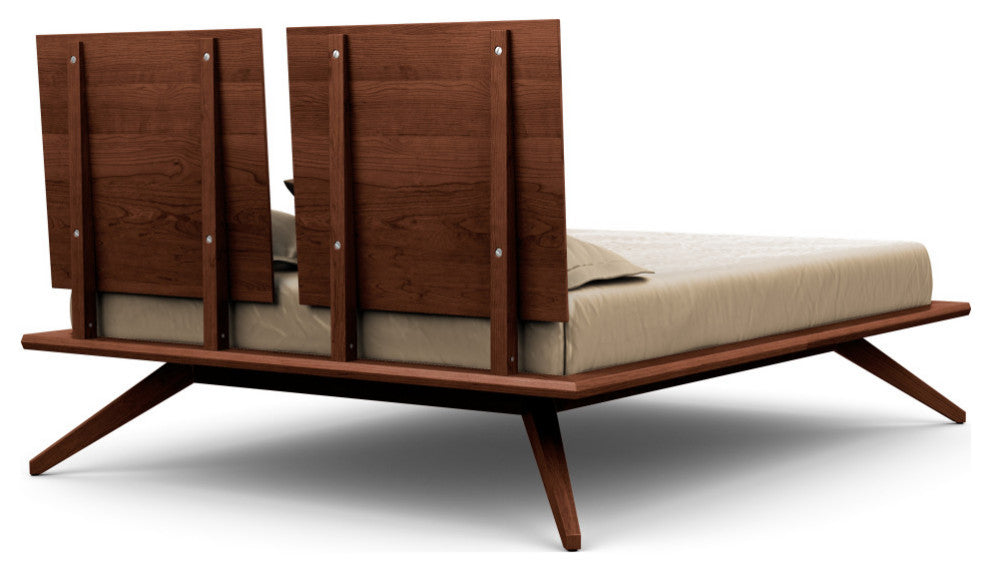 Copeland Astrid Bed With 2 Headboard Panels, Cognac Cherry, Cal King