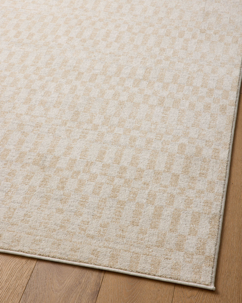 Loloi II Kamala Ivory / Natural 5'-3" x 7'-9" Area Rug