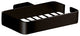 Wall Mounted Square Matte Black Wire Soap Holder