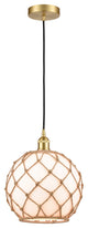 Innovations 616-1P-SG-G121-10RB-LED 1-Light Mini Pendant, Satin Gold