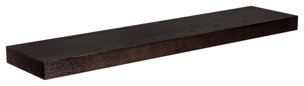 Barney Floating Shelf/Shelving, Wenge Stained Veneer