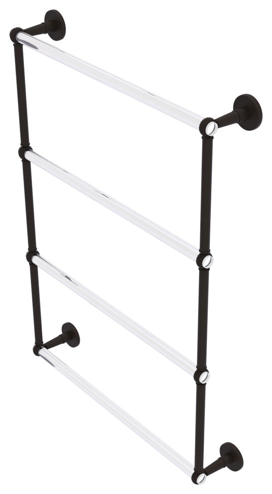 Clearview 4 Tier 24" Ladder Towel Bar with Twisted Accents, Oil Rubbed Bronze