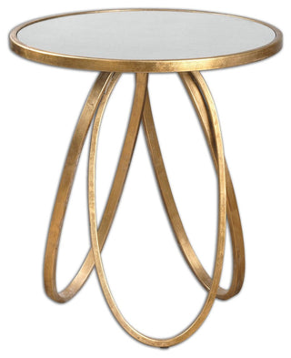 Uttermost Montrez Gold Accent Side Table