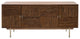 Studio London Arben Sideboard with Drawers Acacia Wood and Rattan Storage