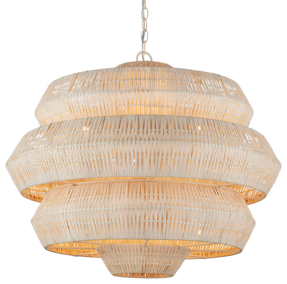 Antibes Medium White Chandelier