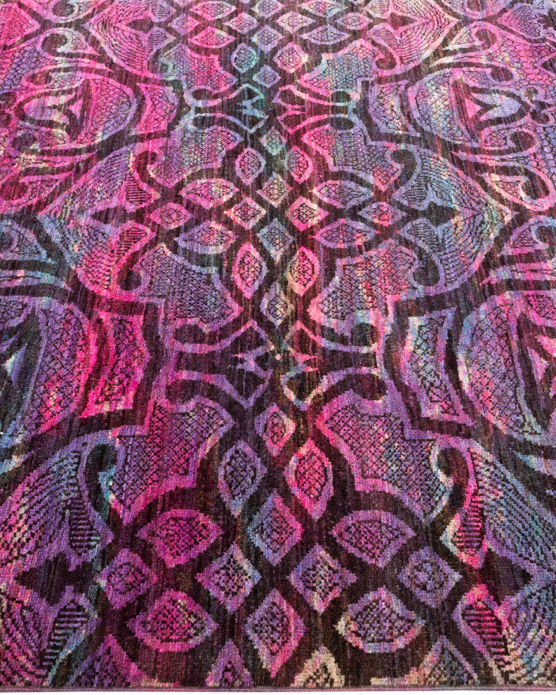 Vibrance, One-of-a-Kind Hand-Knotted Area Rug Pink, 5'1x8'0