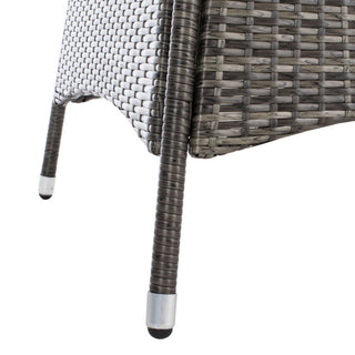 Safavieh Challe Dining Set, Grey Brown / White