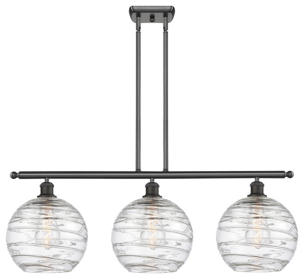 Innovations Lighting 516-3I-OB-G1213-10 Deco Swirl 3 Light 36" Island Light