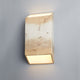 Ambiance LED ADA Outdoor Ceramic Tapered Rectangle Wall Sconce, Greco Travertine