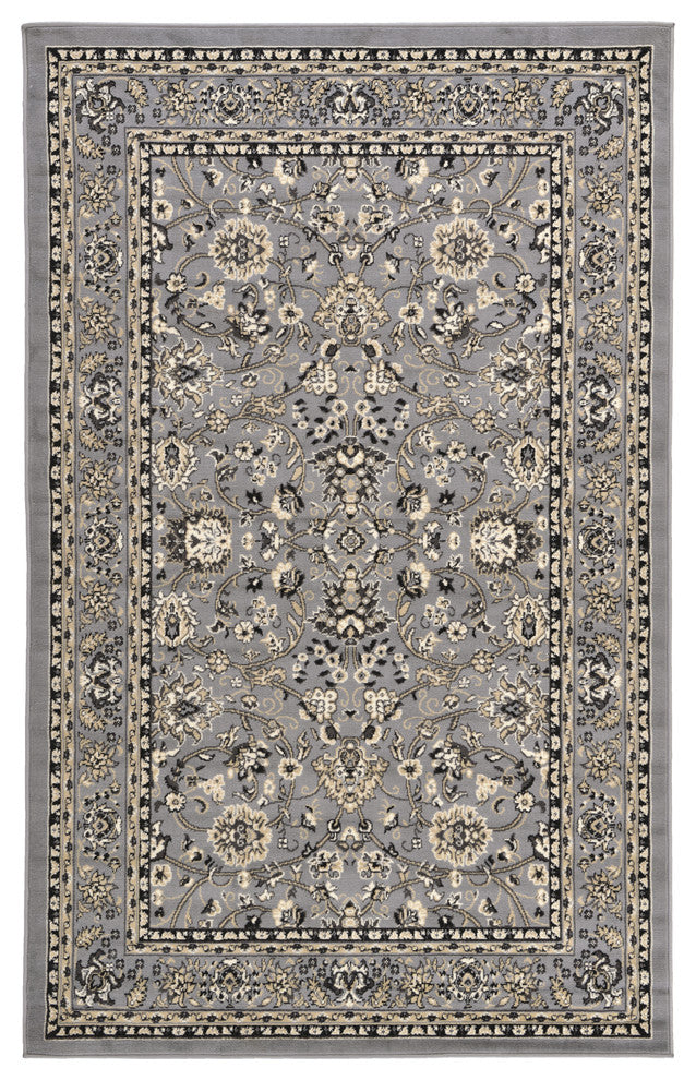 Unique Loom Gray Washington Sialk Hill 5' 0 x 8' 0 Area Rug