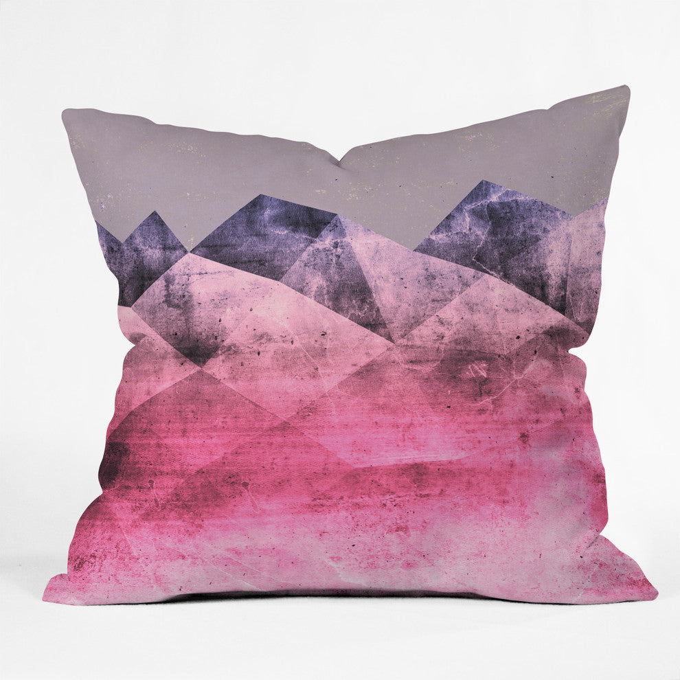 Emanuela Carratoni Think Pink Throw Pillow