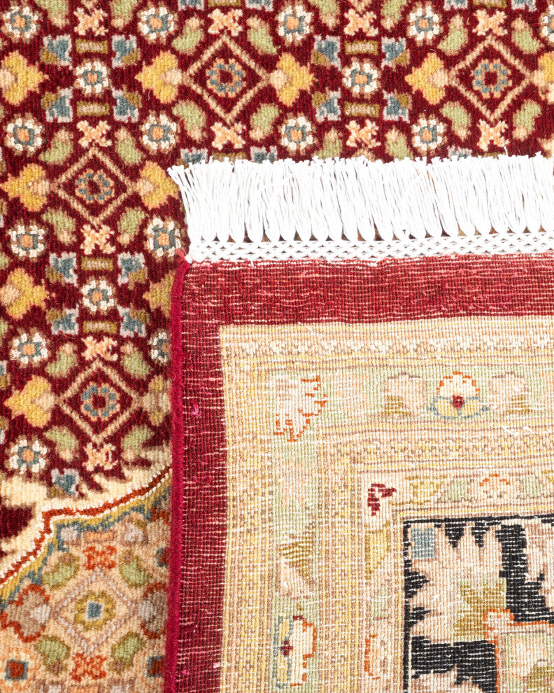 Darbhanga, One-of-a-Kind Hand-Knotted Area Rug Red, 8'1"x10'5"