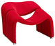 Modern Contemporary Living Room Lounge Chair Red