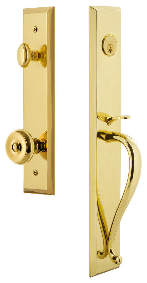 Fifth Avenue 1-Piece Dummy Handleset, S Grip and Bouton Knob, 849348