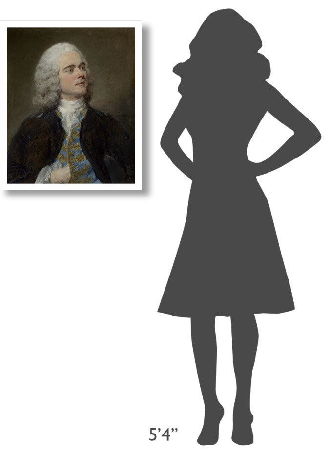"Charles-Francois Pinceloup de la Grange" Paper Art, 22"x26"