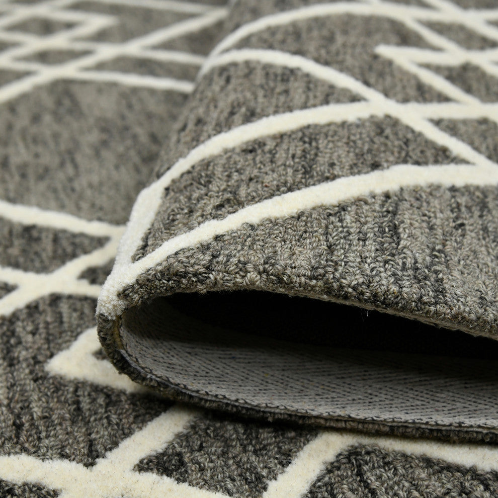 Vista Duncan Area Rug, Taupe, 9' x 13', Geometric