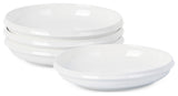 Stone Lain Verso Porcelain Dinner Plate Set of 4, White