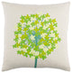 Agapanthus Pillow 22x22x5, Down Fill