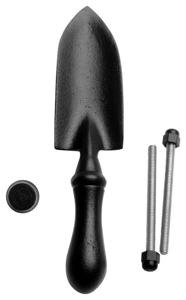 Door Knocker Black Cast Iron Trowel 7" H x 1 5/8" W |