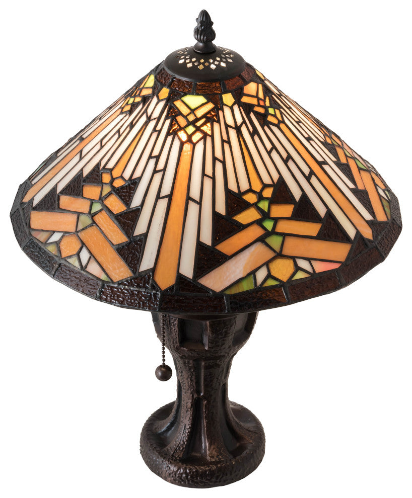 Meyda Lighting 224111 17" High Nuevo Mission Table Lamp