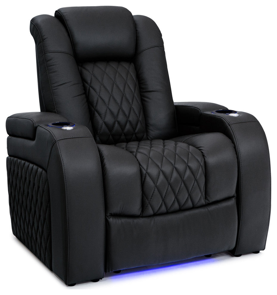 Seatcraft Virtuoso Home Theater Seating, Black, Row of 1