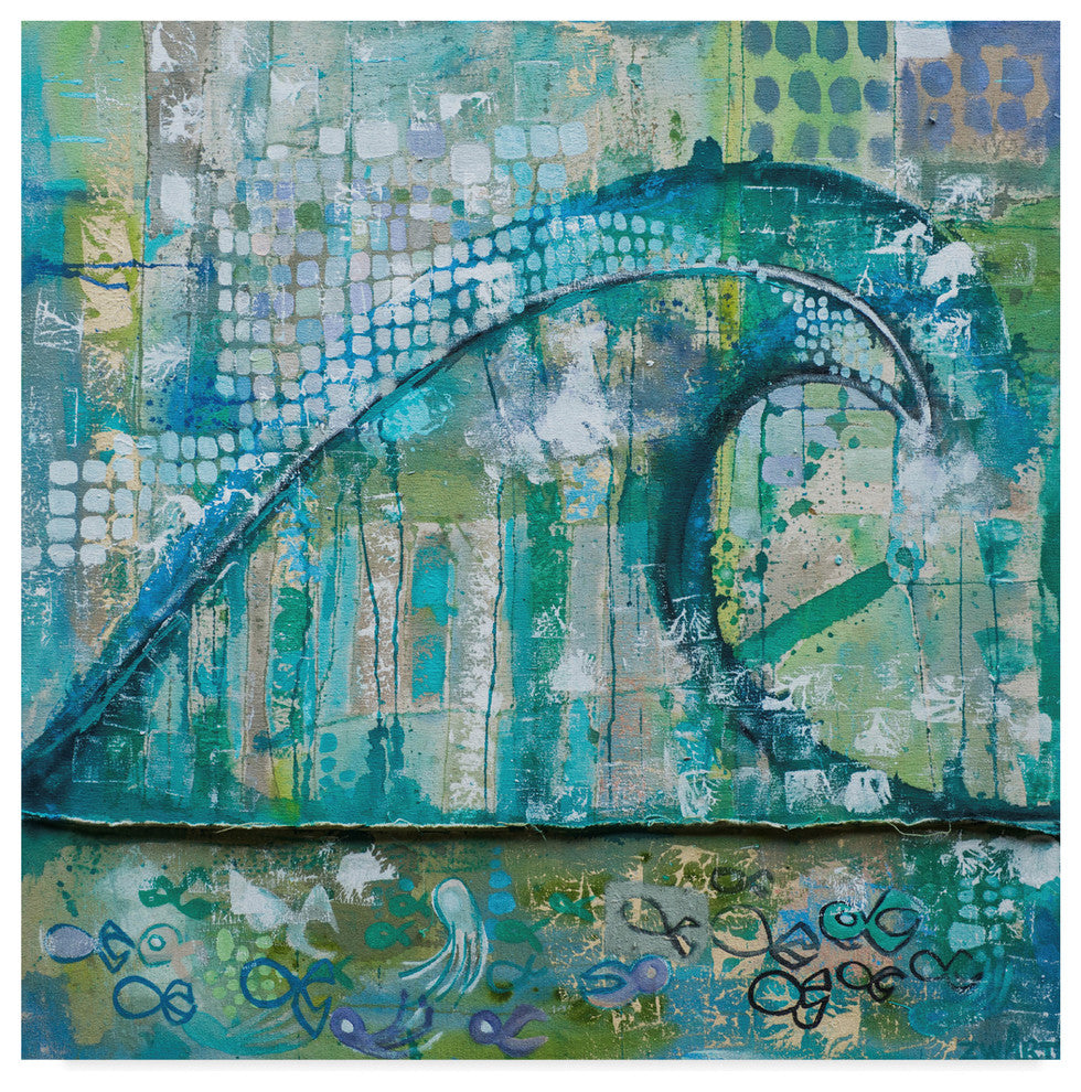 "Wave Fish" by Zwart, Canvas Art